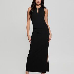 ✨ GUESS Tessie Hardware Side-Slit Maxi Dress | Jet Black | Size 8 | NWT ✨